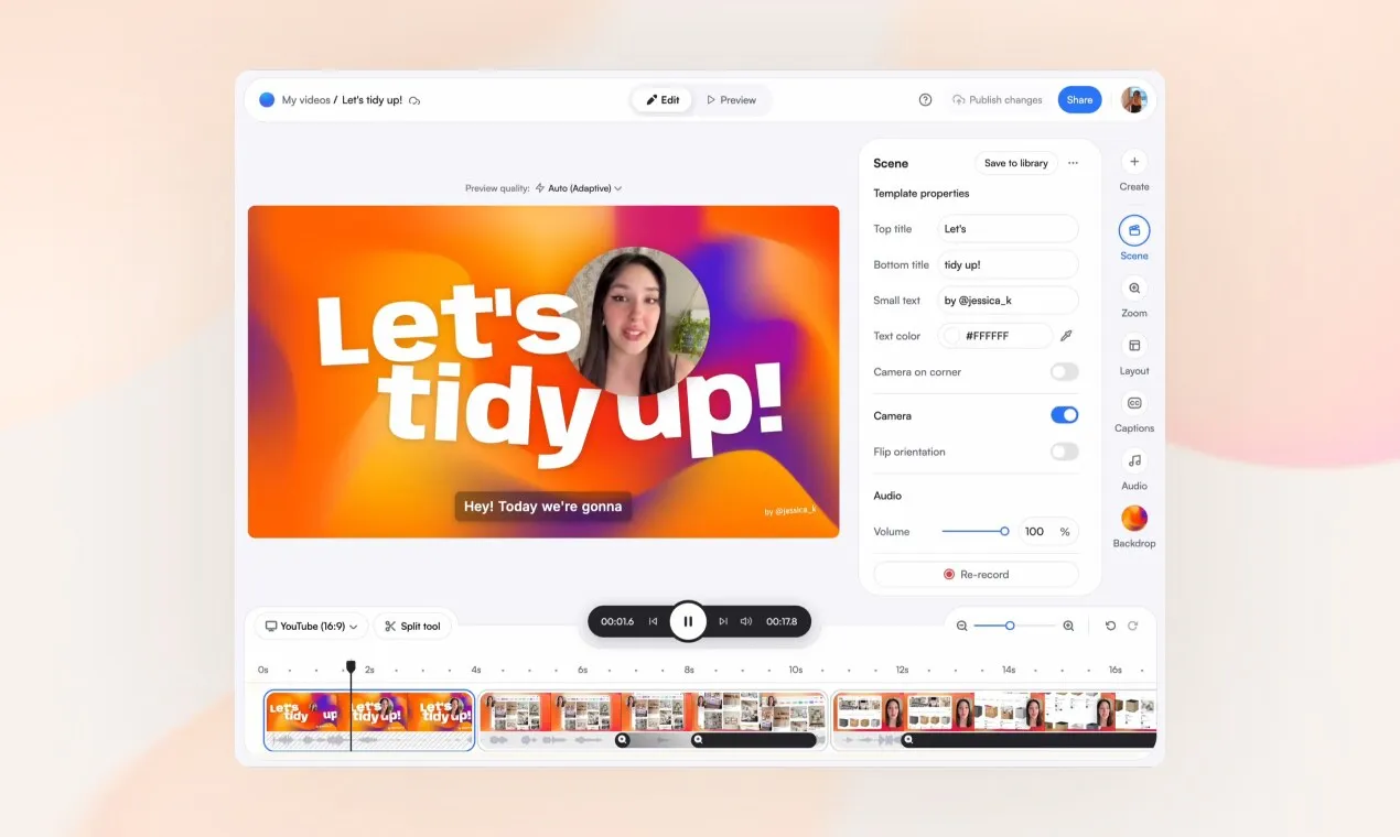 Screenity screen recorder Chrome extension showing recording controls and toolbar